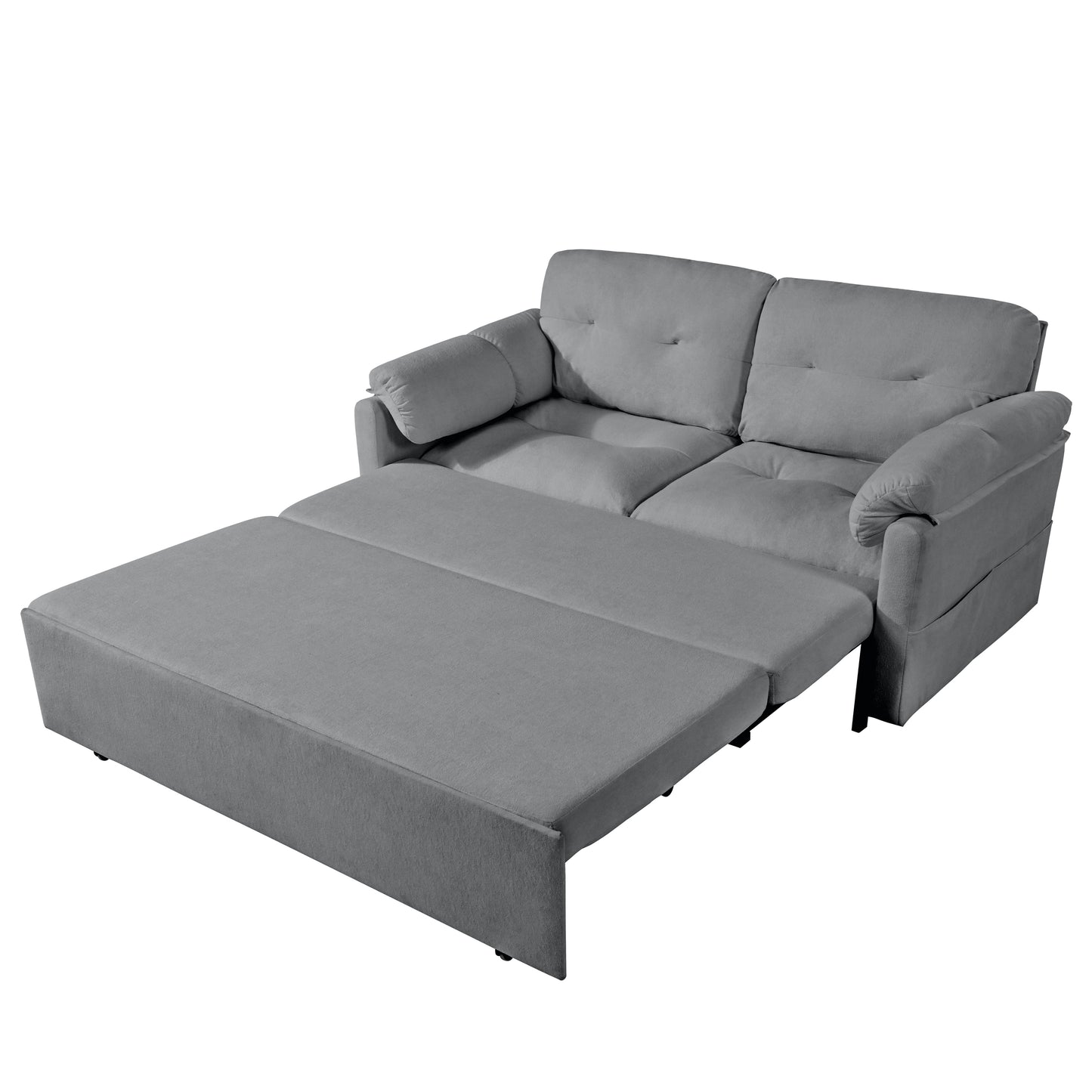 Grey Reversible Sleeper Sofa Chaise
