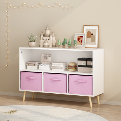 Kids Storage Cabinet with Drawers