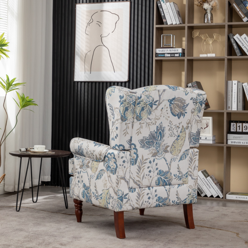 Patterned Accent Armchair