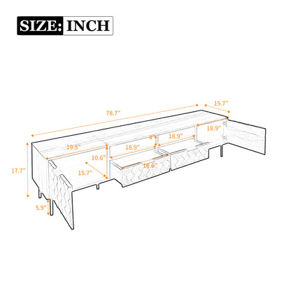 Modern Walnut TV Entertainment Unit