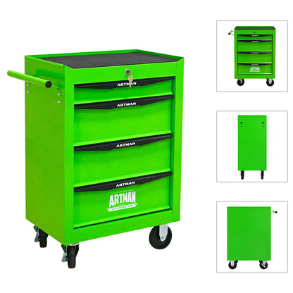 Green Rolling Tool Storage Cabinet