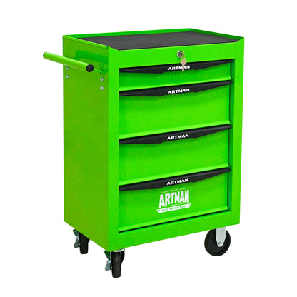 Green Rolling Tool Storage Cabinet