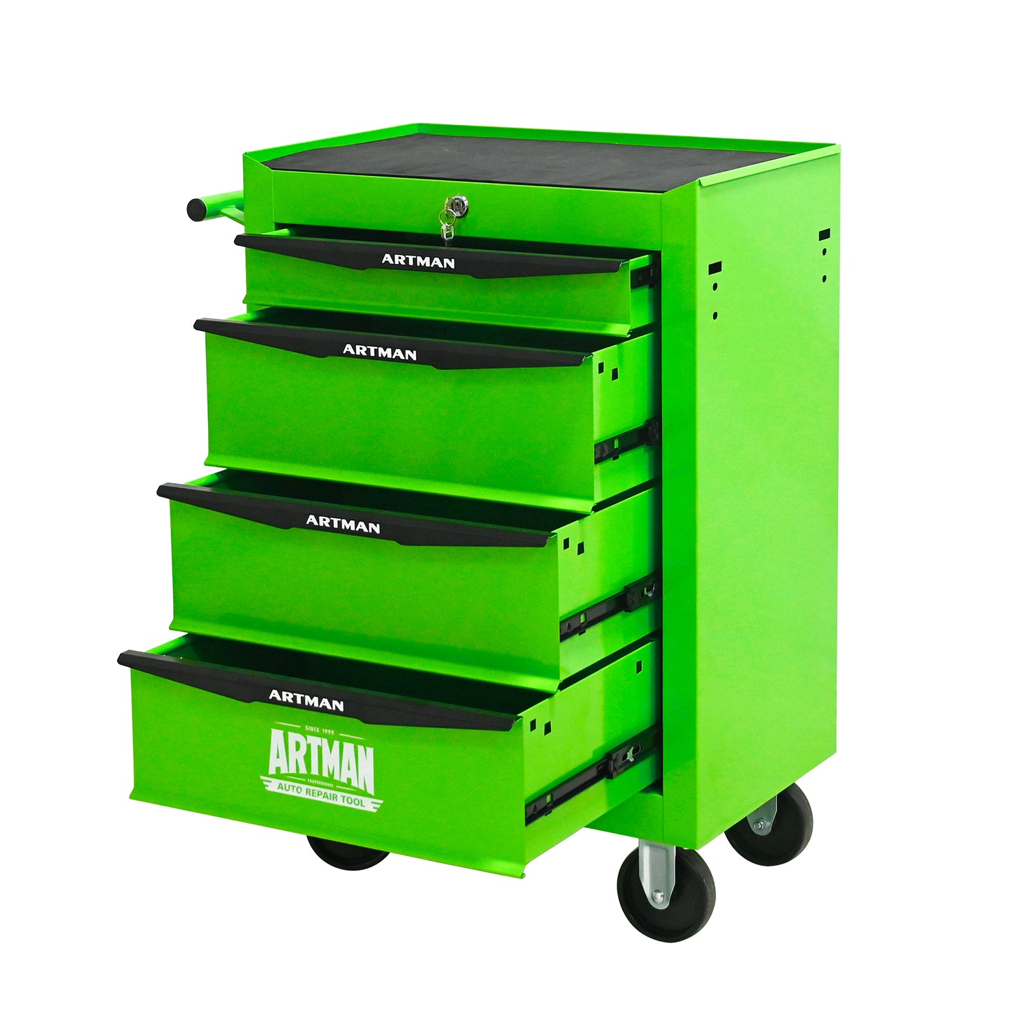 Green Rolling Tool Storage Cabinet