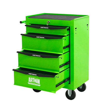 Green Rolling Tool Storage Cabinet