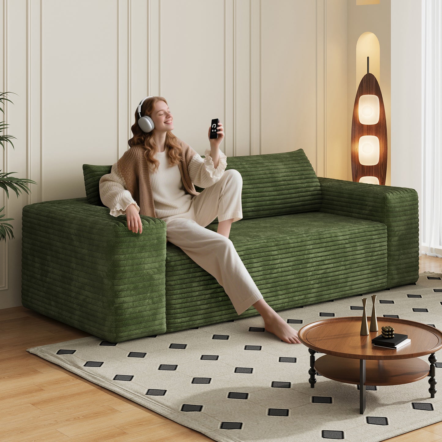 Modern Green Modular Sofa