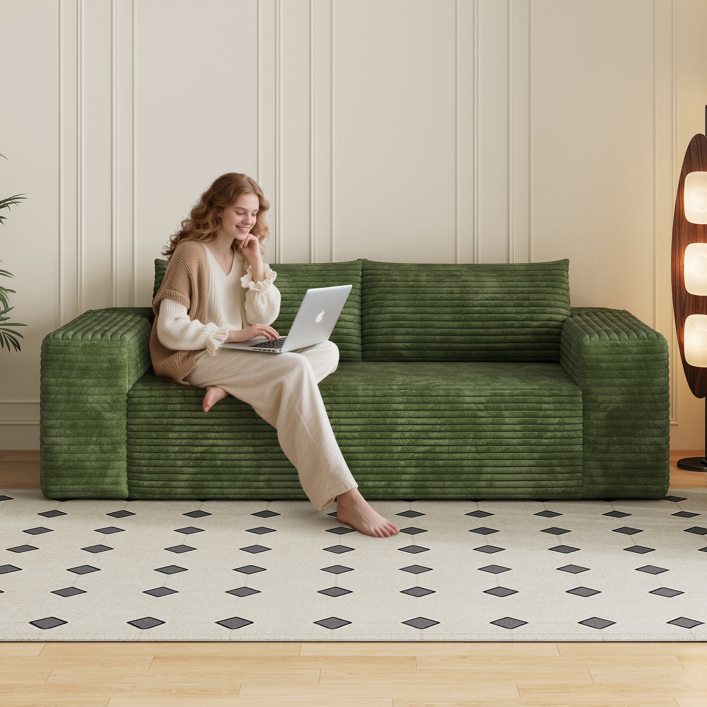 Modern Green Modular Sofa