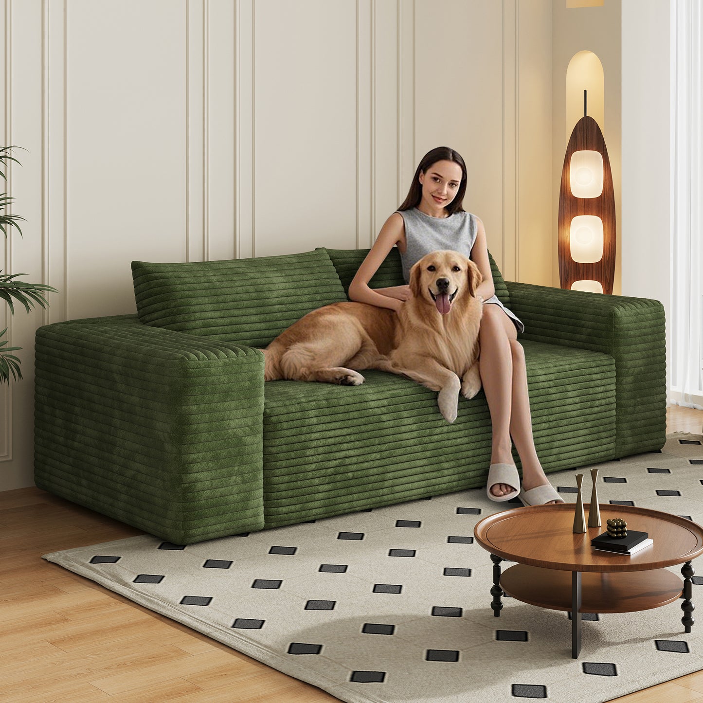 Modern Green Modular Sofa