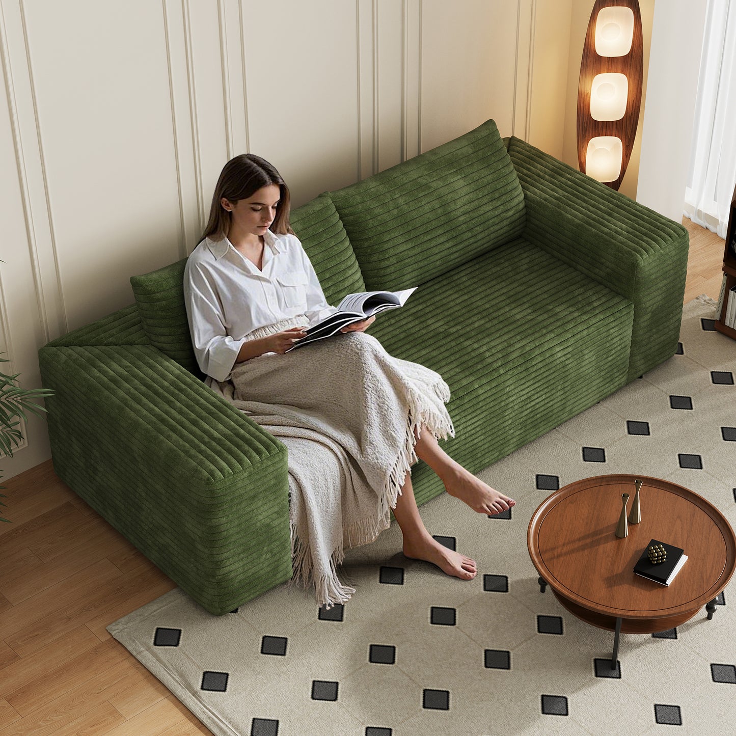 Modern Green Modular Sofa