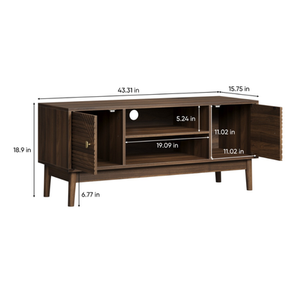 Mid-Century Walnut TV Stand