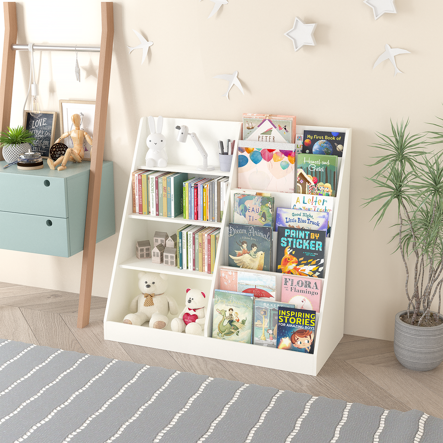 Kids Toy Storage Bookcase