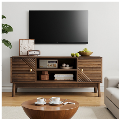 Mid-Century Walnut TV Stand