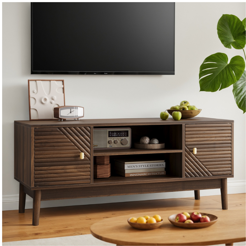 Mid-Century Walnut TV Stand