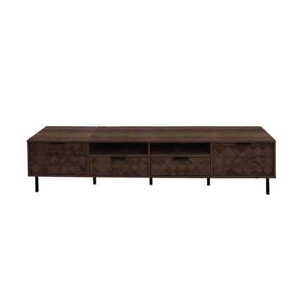 Modern Walnut TV Entertainment Unit