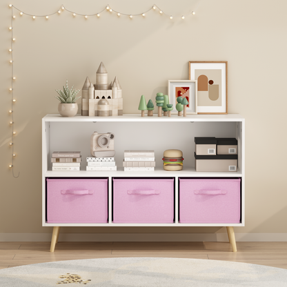 Kids Storage Cabinet with Drawers