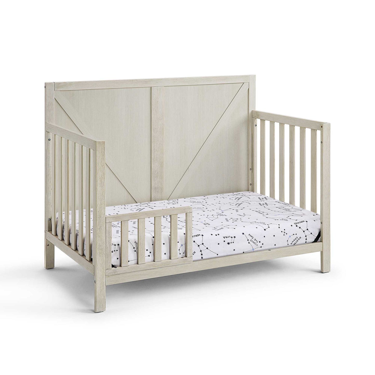 White Convertible Baby Cot