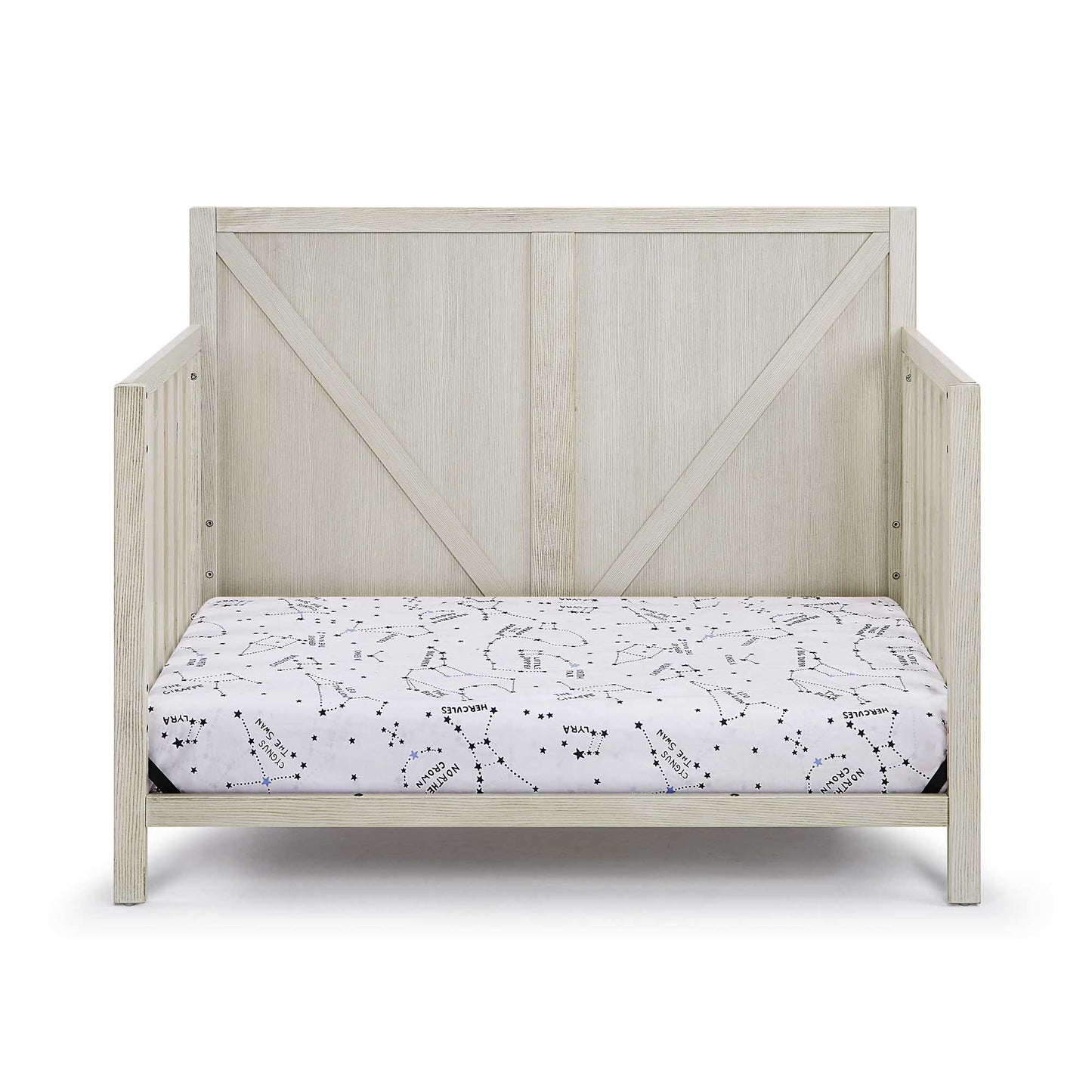 White Convertible Baby Cot