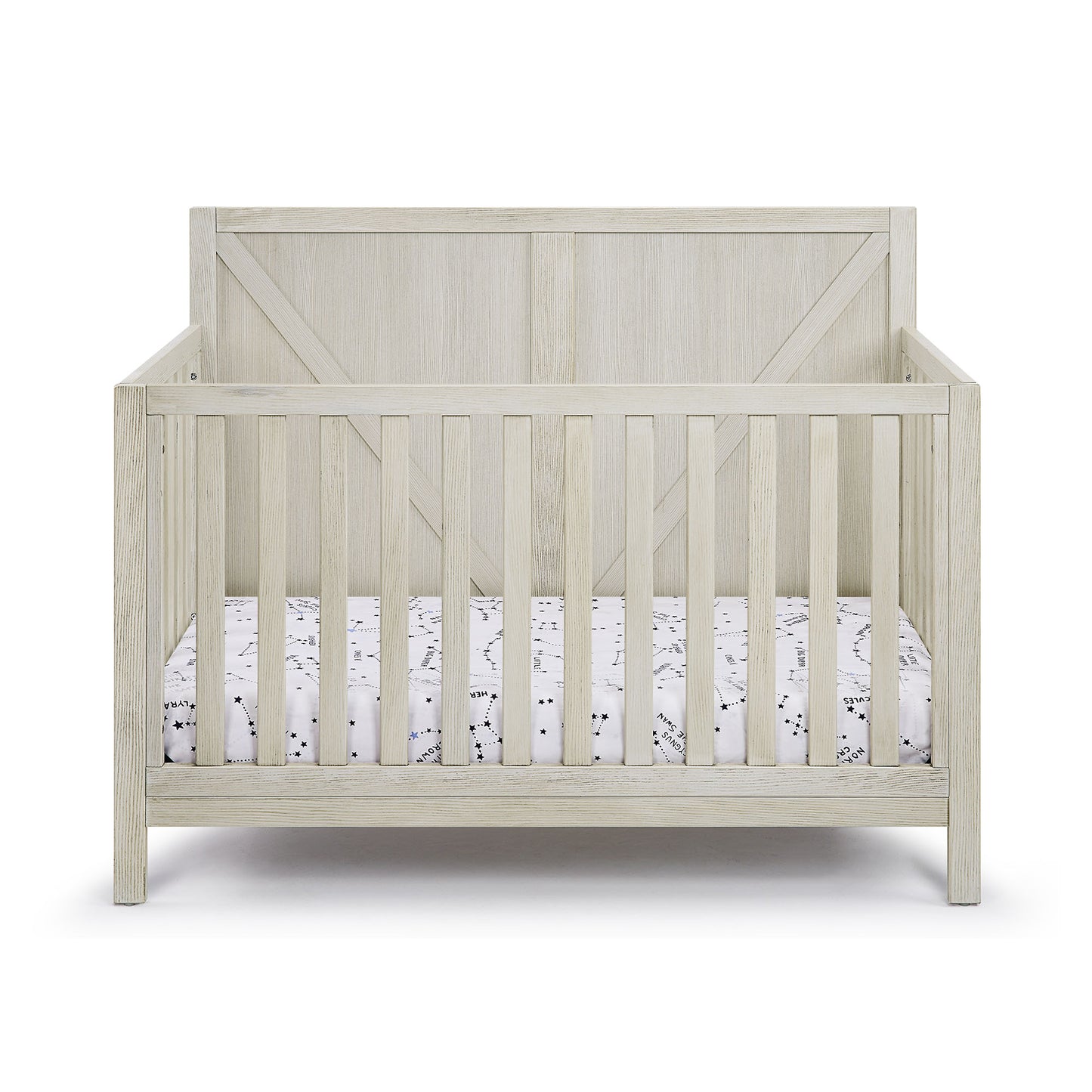 White Convertible Baby Cot