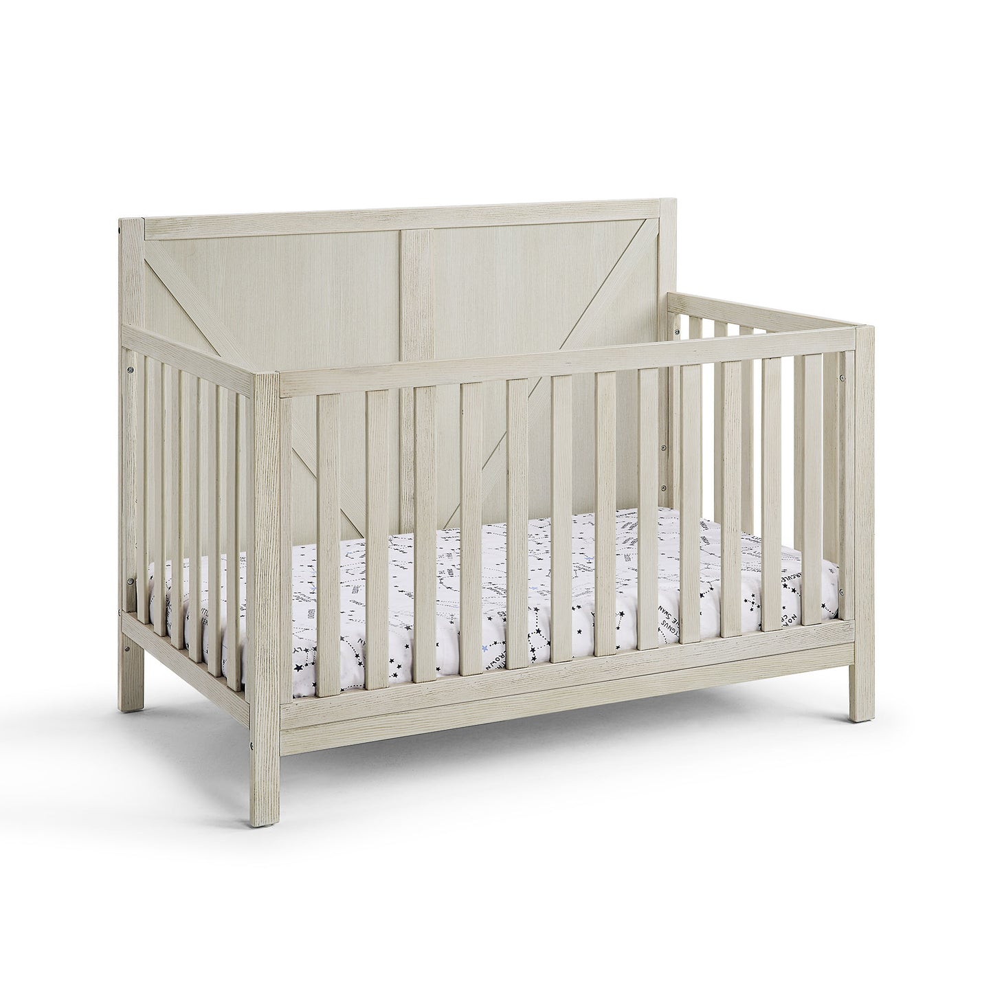 White Convertible Baby Cot