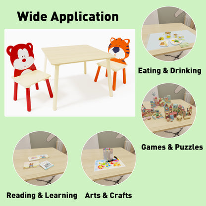 Animal Kids Table and Chairs Set