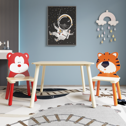 Animal Kids Table and Chairs Set