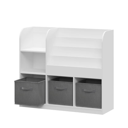 Grey Kids Storage Bookcase