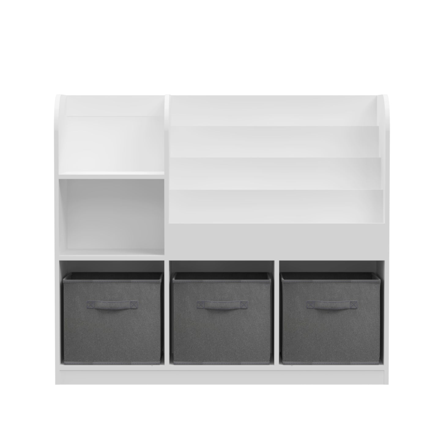 Grey Kids Storage Bookcase
