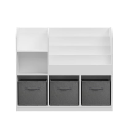 Grey Kids Storage Bookcase
