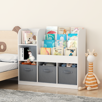 Grey Kids Storage Bookcase