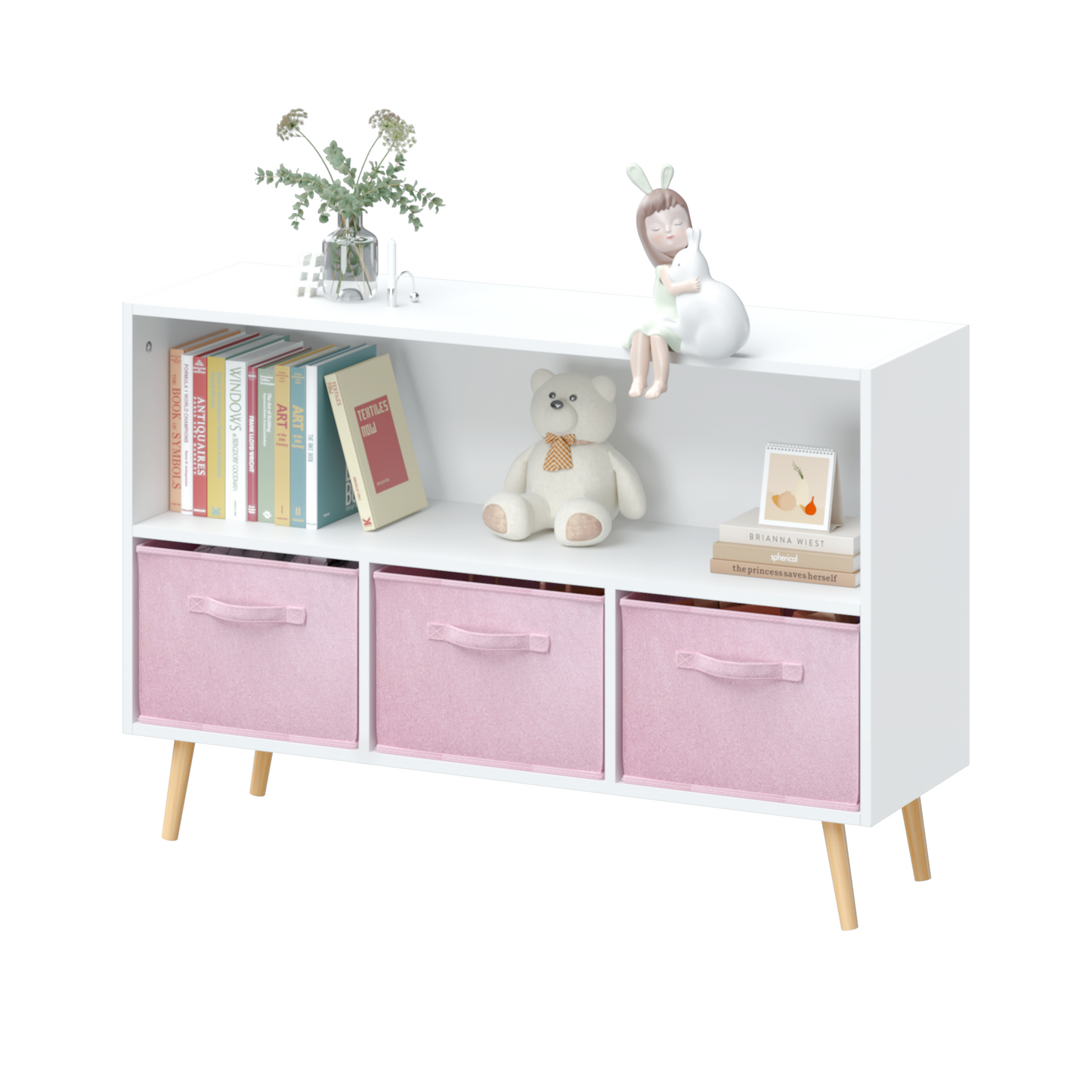 Kids Storage Cabinet with Drawers