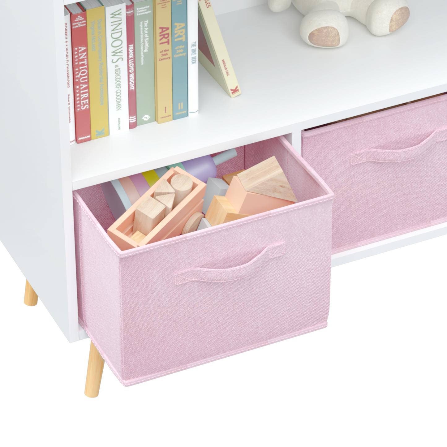 Kids Storage Cabinet with Drawers