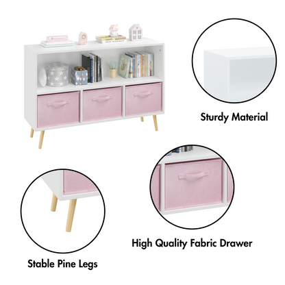 Kids Storage Cabinet with Drawers