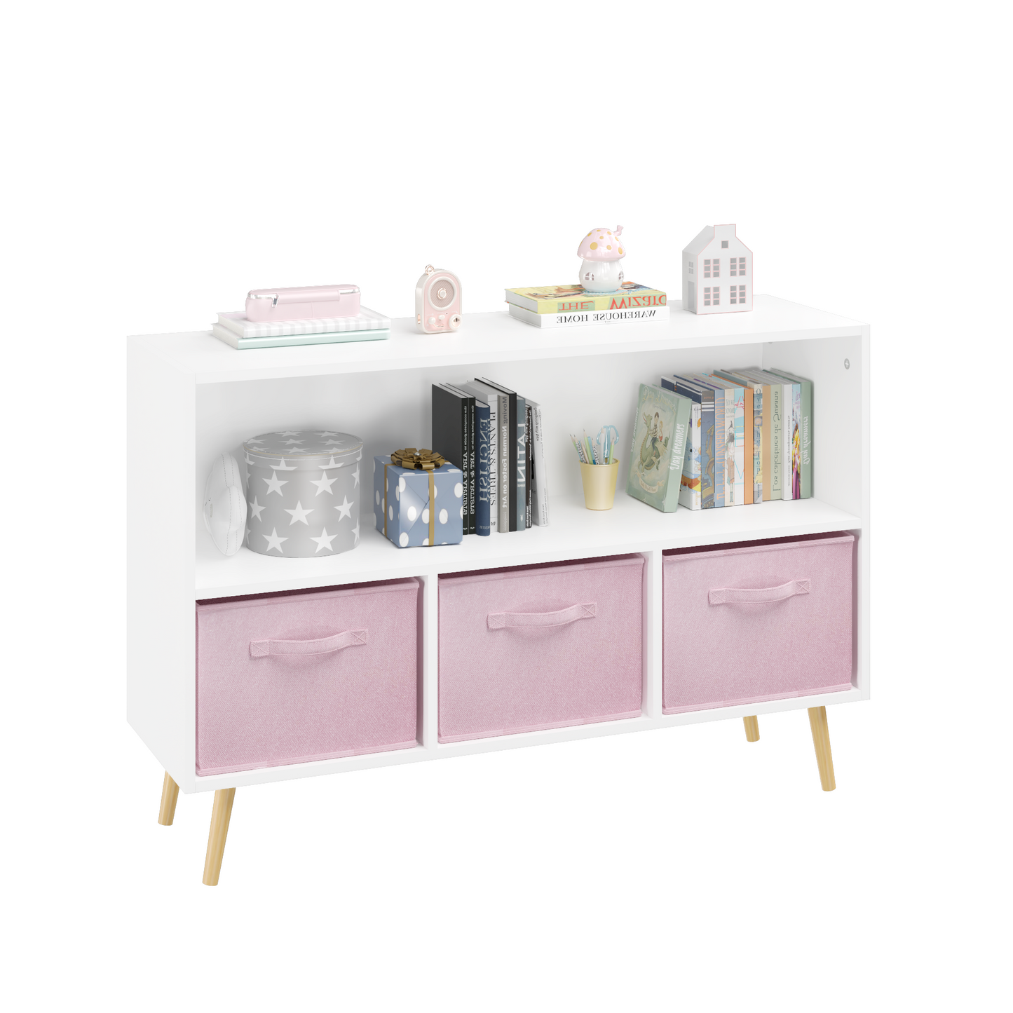 Kids Storage Cabinet with Drawers