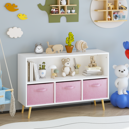 Kids Storage Cabinet with Drawers