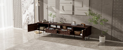 Modern Walnut TV Entertainment Unit