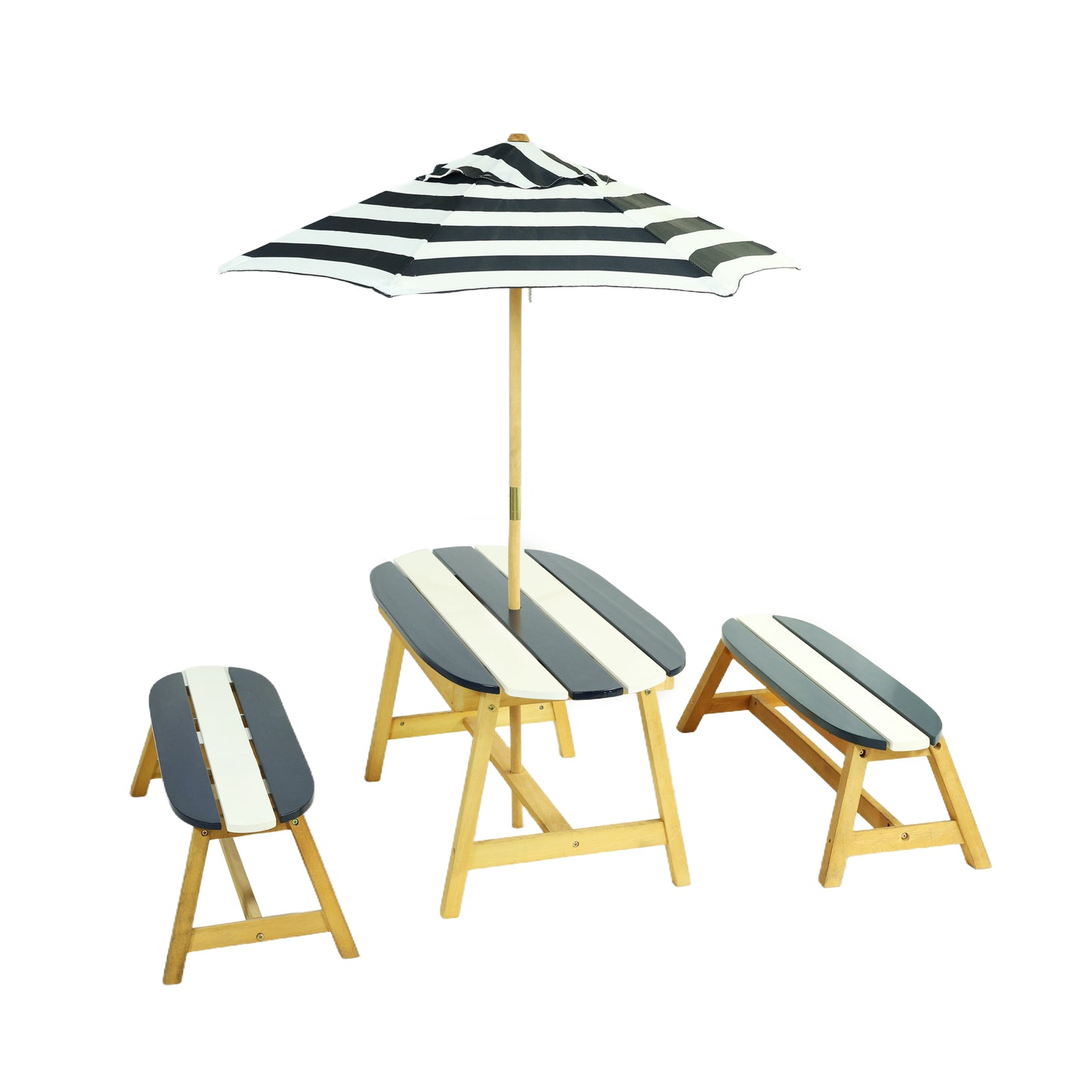 Kids Outdoor Picnic Table with Umbrella