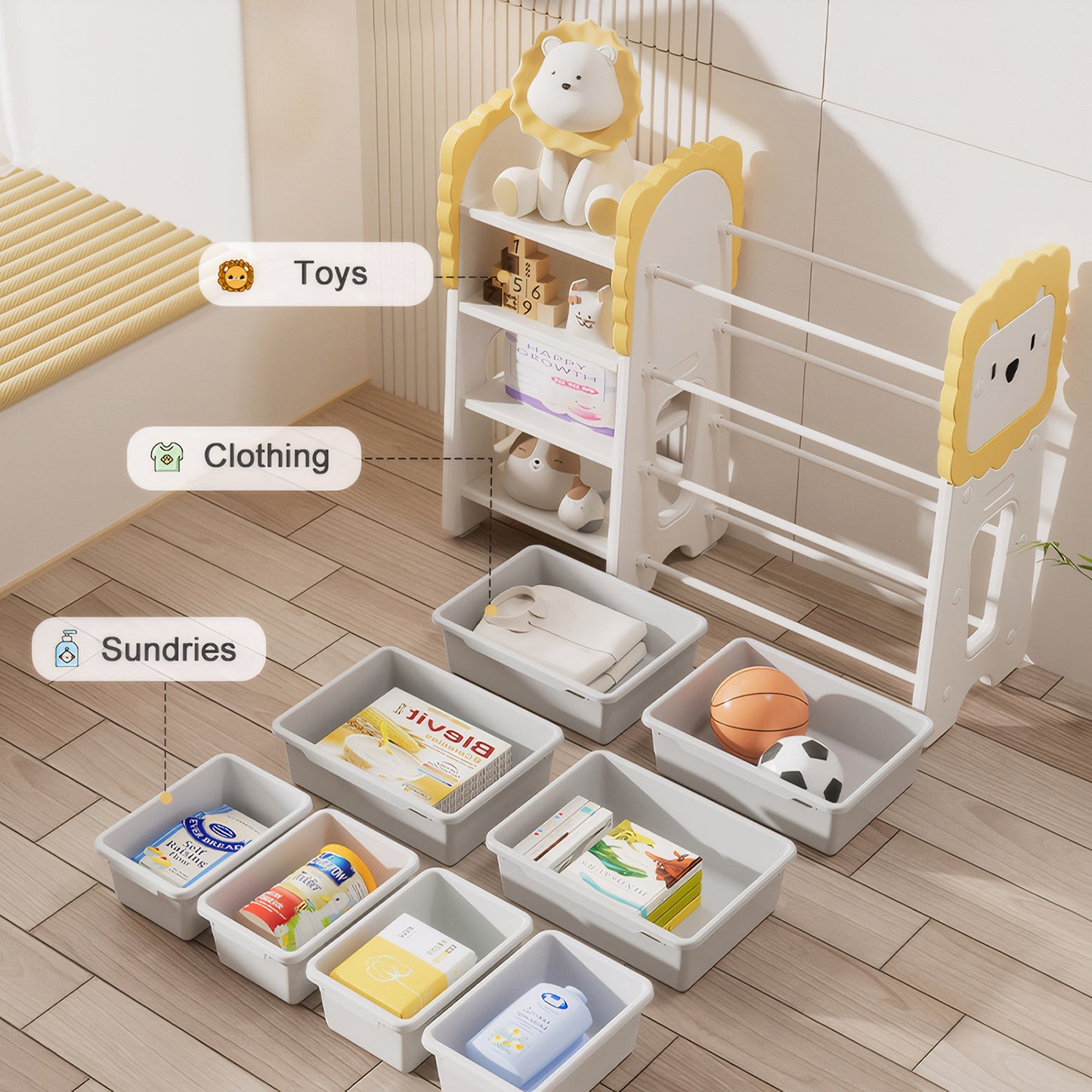 Giraffe Kids Toy Storage Organiser