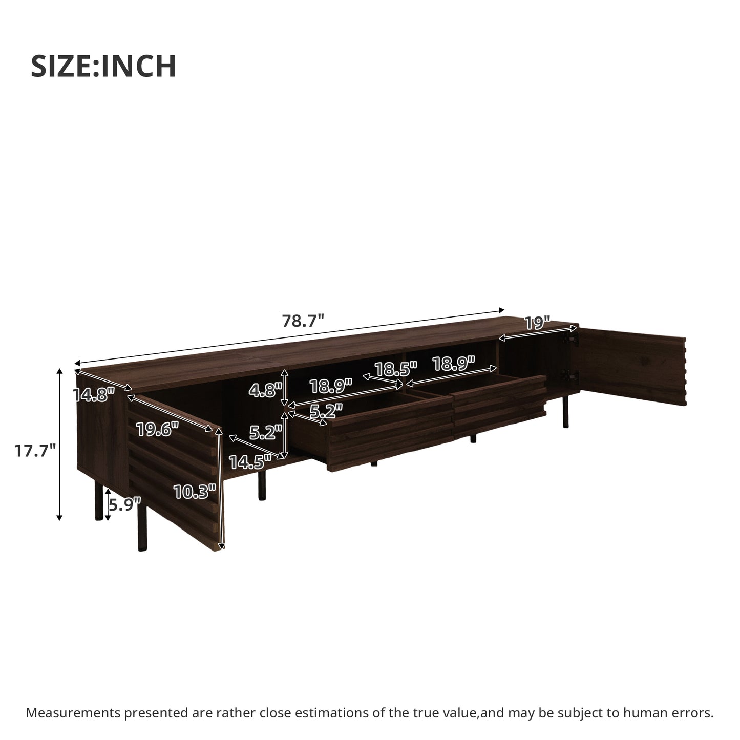 Lowline Walnut TV Console Cabinet
