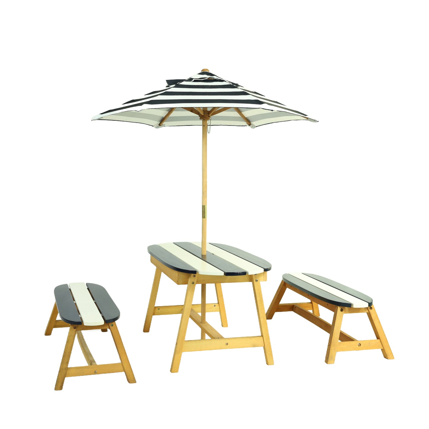 Kids Outdoor Picnic Table with Umbrella