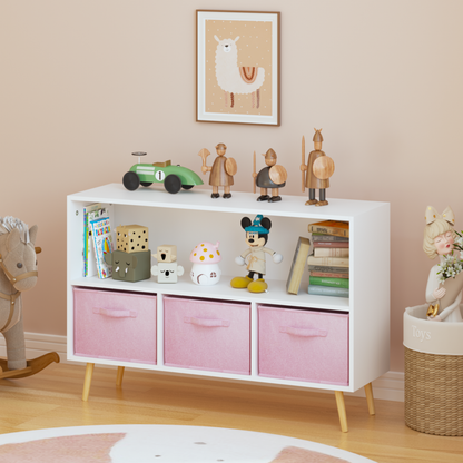 Kids Storage Cabinet with Drawers