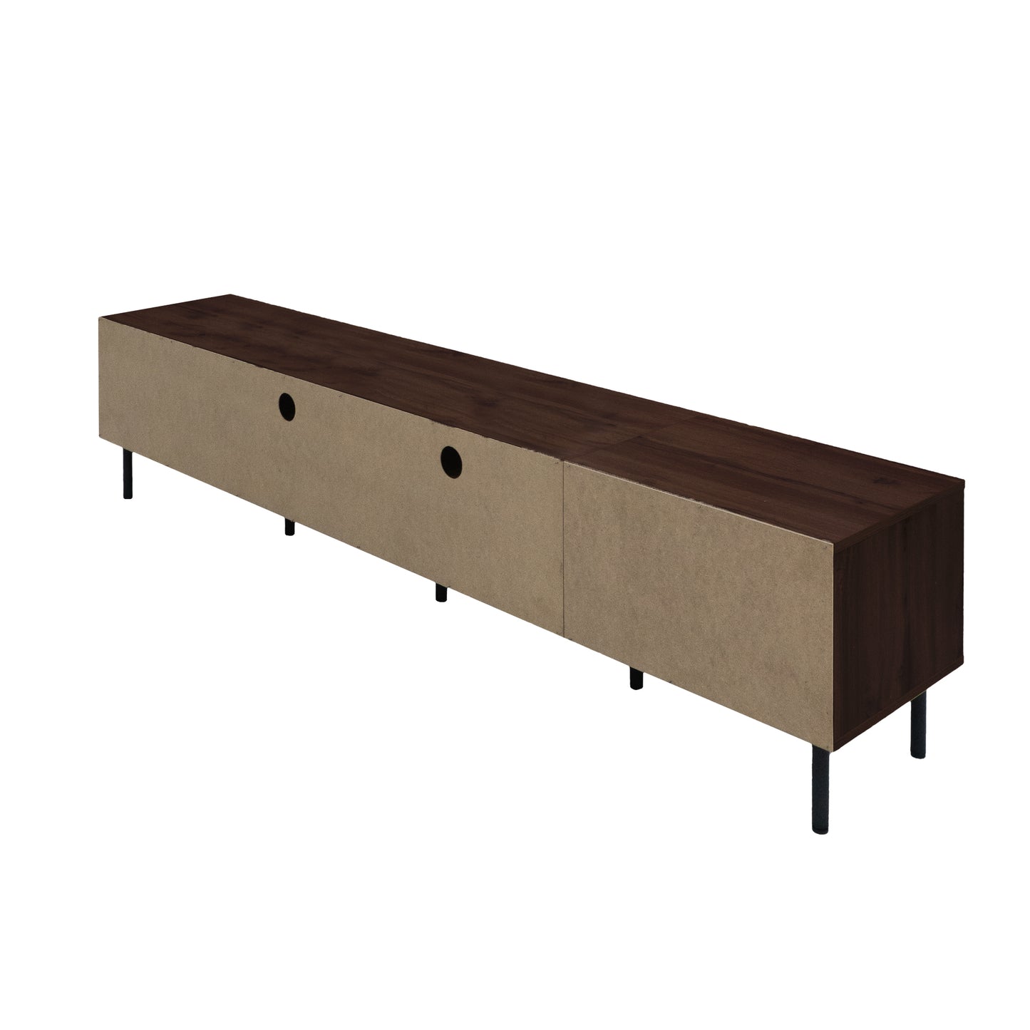 Modern Walnut TV Entertainment Unit