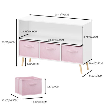 Kids Storage Cabinet with Drawers