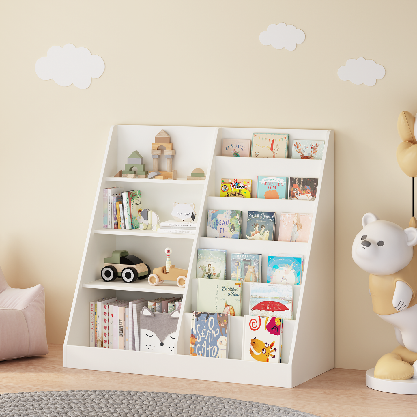 Kids Toy Storage Bookcase