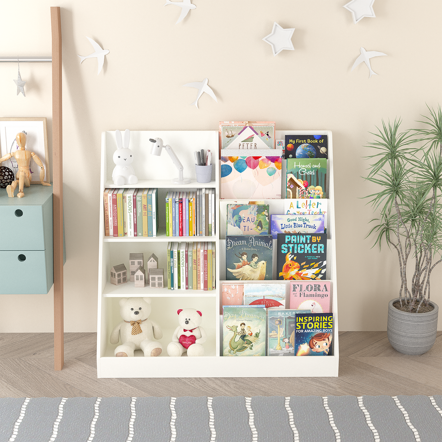 Kids Toy Storage Bookcase
