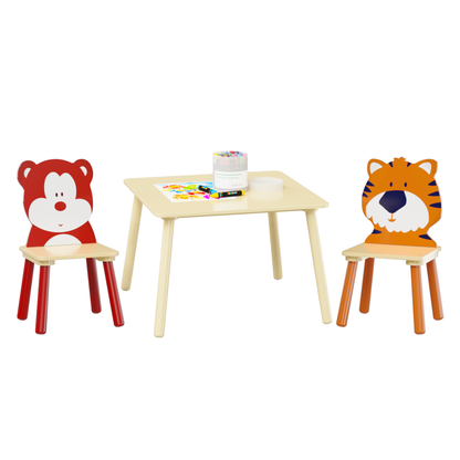 Animal Kids Table and Chairs Set