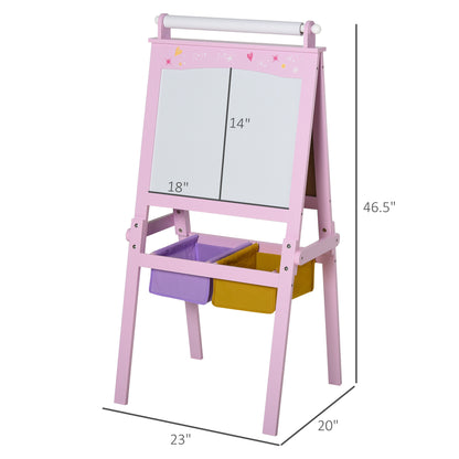 Kids Art Easel and Table Set
