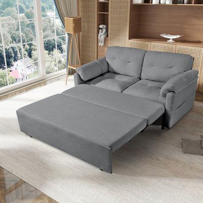 Grey Reversible Sleeper Sofa Chaise
