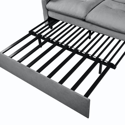 Grey Reversible Sleeper Sofa Chaise