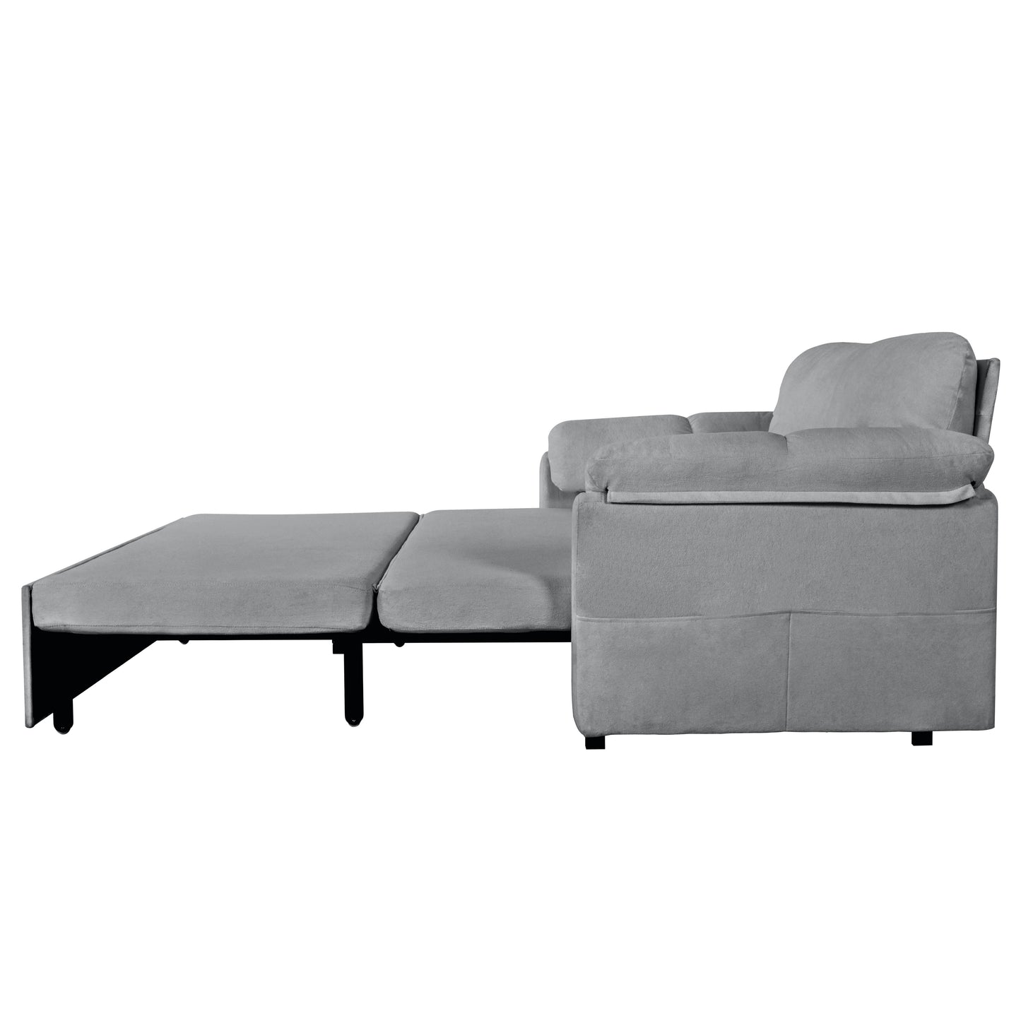 Grey Reversible Sleeper Sofa Chaise