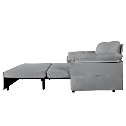 Grey Reversible Sleeper Sofa Chaise