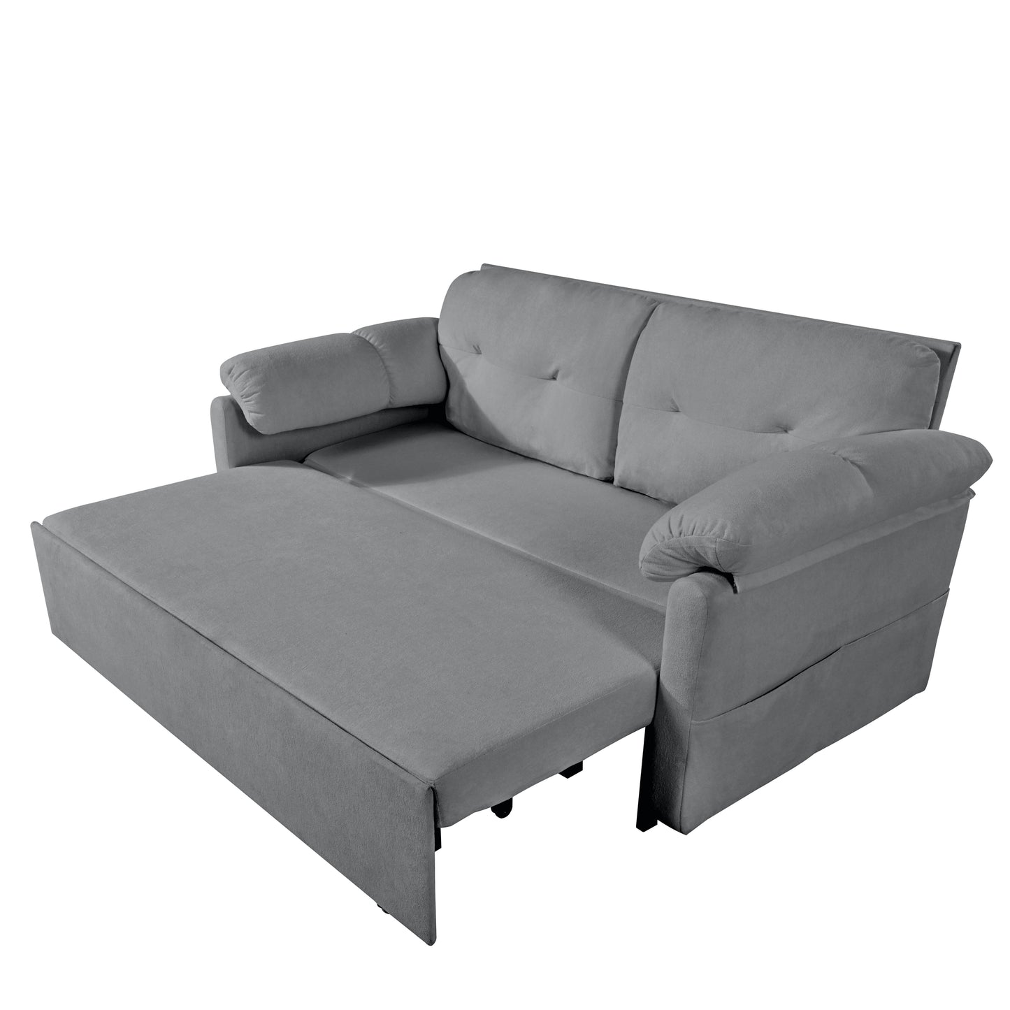 Grey Reversible Sleeper Sofa Chaise